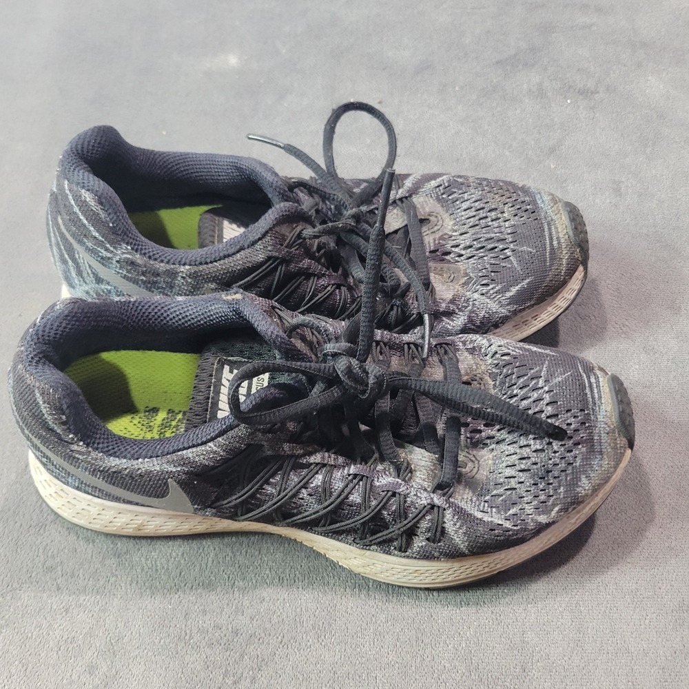 Nike Air Zoom Pegasus 32 Black Grey Running Shoes 805939-001 Womens 5.5 Mens 4 - Picture 2 of 8